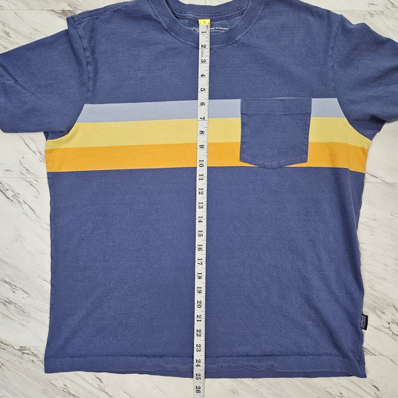 Patagonia Mens Large Cotton in Conversion Pocket Tee Midweight Blue Regular Fit - Picture 5 of 15